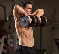 哑铃怎么肩宽图(哑铃练肩动作图)